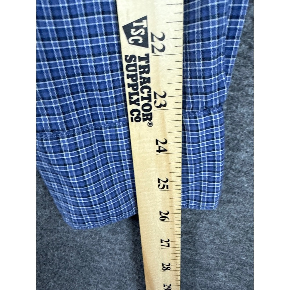 John Varvatos USA Blue Micro‎ Check Long Sleeve Button Down Career Shirt Mens L - Picture 7 of 10